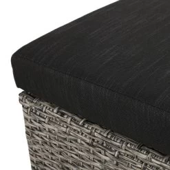 Puerta 2pk Outdoor Wicker Ottomans With Cushions - Black/Dark Gray - Christopher Knight Home 18 Puerta 2pk Outdoor Wicker Ottomans With Cushions - Black/Dark Gray - Christopher Knight Home -Quality Garden Outdoor Store GUEST c6418ad9 55ba 4e1b 8c32 b39f0de62659