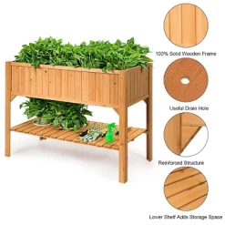 Raised Garden Bed Elevated Planter Box Shelf Standing Garden Herb Garden Wood -Quality Garden Outdoor Store GUEST c6ab4b1e 247d 40d8 ba5c 4ba0b3a55c95