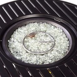 Oakland Living 5pc Deep Seating Aluminum Outdoor Patio Fire Pit Dining Set With Stripe Pattern Fire Table Copper/Gray -Quality Garden Outdoor Store GUEST c6d6c1d8 7dd2 450e bb8c 292b17885a5b