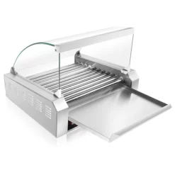 Olde Midway Electric Hot Dog Roller Grill Machine With Glass Cover, Commercial Grade -Quality Garden Outdoor Store GUEST c74413aa 29e7 4f0b 87af 60ed57a1fc16