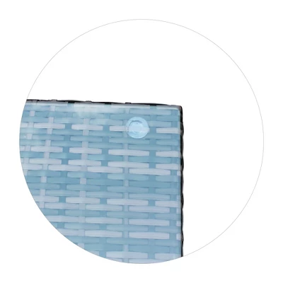 4pc Wicker Patio Sectional Seating Set With Sofa, Arm Chair, Ottoman & Accent Table - Brown/Beige - GODEER 9 4pc Wicker Patio Sectional Seating Set With Sofa, Arm Chair, Ottoman & Accent Table - Brown/Beige - GODEER - Image 9