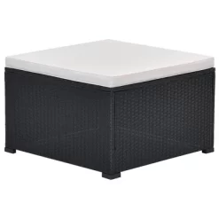 10pc Wicker Patio Sectional Seating Set With Cushion - Black/Beige - GODEER -Quality Garden Outdoor Store GUEST c83526b9 1731 40e0 ba1c e2102fc6c4e8