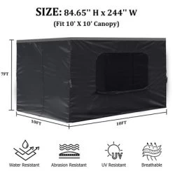 Aoodor Canopy Sidewall Replacement With 2 Side Zipper And Windows For 10' X 10' Pop Up Canopy Tent (Sidewall Only) 12 Aoodor Canopy Sidewall Replacement With 2 Side Zipper And Windows For 10' X 10' Pop Up Canopy Tent (Sidewall Only) -Quality Garden Outdoor Store GUEST c8a7fea6 0faf 41d8 b91a 43cf3a1f46cd