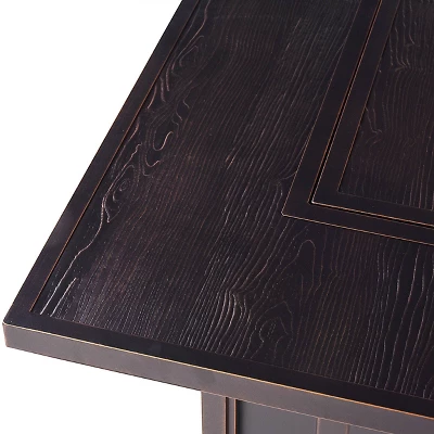 5pc Set With 42" Square Outdoor Aluminum Fire Table & 4 Deep Seating Chairs - Oakland Living 8 5pc Set With 42" Square Outdoor Aluminum Fire Table & 4 Deep Seating Chairs - Oakland Living - Image 8