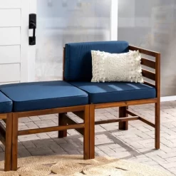 3pc Modular Acacia Wood Patio Chat Set With Cushions - Saracina Home 30 3pc Modular Acacia Wood Patio Chat Set With Cushions - Saracina Home -Quality Garden Outdoor Store GUEST cb062563 800e 4398 9ca2 91a9012615a4