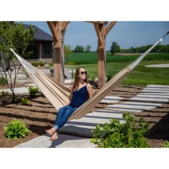 The Hamptons Collection 144” Tan Two Person Outdoor Brazilian Sunbrella Hammock 6 The Hamptons Collection 144” Tan Two Person Outdoor Brazilian Sunbrella Hammock -Quality Garden Outdoor Store GUEST cb287d2e 51f5 4098 89ad 5ff62fbcb107