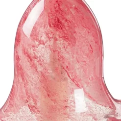Evergreen Art Glass Speckle Pink Floral Shaped Bell Chime- 7 X 7 X 7 Inches Outdoor Decor -Quality Garden Outdoor Store GUEST cb3f0c1d 01ed 47ef 85cb bab2a4715d59