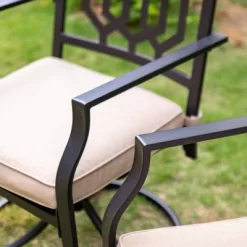 7pc Patio Dining Set With Rectangle Table With 2.6" Umbrella Hole & Padded Swivel Arm Chairs - Captiva Design 15 7pc Patio Dining Set With Rectangle Table With 2.6" Umbrella Hole & Padded Swivel Arm Chairs - Captiva Design -Quality Garden Outdoor Store GUEST cbd60854 11db 4dea a325 b3ecd20981c7