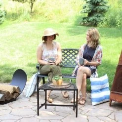 Sunnydaze Decor Sunnydaze 2-Person Checkered Design Cast Aluminum Outdoor Patio Bench, Black 15 Sunnydaze Decor Sunnydaze 2-Person Checkered Design Cast Aluminum Outdoor Patio Bench, Black -Quality Garden Outdoor Store GUEST cbeba1fa fcf6 4c88 9b9a 12b3945296ab