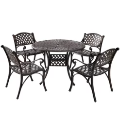 Kinger Home Arden 5-Piece Outdoor Dining Table Set With A Cast Aluminum Frame, Bronze 15 Kinger Home Arden 5-Piece Outdoor Dining Table Set With A Cast Aluminum Frame, Bronze -Quality Garden Outdoor Store GUEST cd3cb607 104f 42a8 a0f2 fda199482ed4