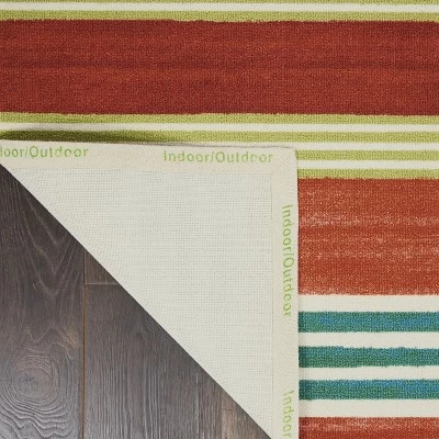 Waverly Sun N Shade SND71 Green/Teal Indoor/Outdoor Area Rug 2 Waverly Sun N Shade SND71 Green/Teal Indoor/Outdoor Area Rug - Image 2