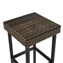 Palm Harbor 3pc Outdoor Wicker Bar Set - Brown - Crosley 23 Palm Harbor 3pc Outdoor Wicker Bar Set - Brown - Crosley -Quality Garden Outdoor Store GUEST cf2053fa ba68 4368 a826 7503680424c6