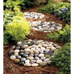 Wind & Weather Natural River Rock Stepping Stones, Set Of 3