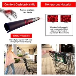 Dbest Products 01-816 Germ Gard Contactless Touch Free Personal Protection Equipment Grocery Shopping Cart Handle Cushion Cover (5 Pack) -Quality Garden Outdoor Store GUEST cf736498 db84 44d1 a5d3 5a5ae5074cdb