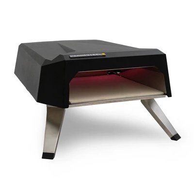 Permasteel 12" Countertop Outdoor Pizza Oven With Cover - Black 1 Permasteel 12" Countertop Outdoor Pizza Oven With Cover - Black