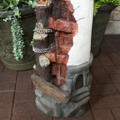 Sunnydaze Decor Sunnydaze 36"H Electric Polyresin Gull's Cove Lighthouse Outdoor Water Fountain With LED Light -Quality Garden Outdoor Store GUEST d0341341 934d 4e1c bd4c 8eb5846502bd