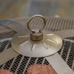 Outsunny 30" Outdoor Fire Pit Grill, Portable Steel Wood Burning Bowl, Cooking Grate, Poker, Spark Screen Lid For Patio, Camping, Bronze Colored -Quality Garden Outdoor Store GUEST d0653048 a2c7 41ed b357 3b9ec1060a0b