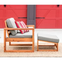 Galia 2pc Square Leg Acacia Wood Chair And Ottoman With Cushions - Brown - Saracina Home 19 Galia 2pc Square Leg Acacia Wood Chair And Ottoman With Cushions - Brown - Saracina Home -Quality Garden Outdoor Store GUEST d0dacf2f a35c 4c8a b4d6 e405ffed1b5c