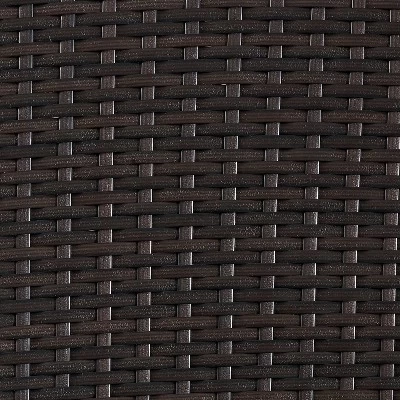 Palm Harbor 3pc Outdoor Wicker Bar Set - Brown - Crosley 11 Palm Harbor 3pc Outdoor Wicker Bar Set - Brown - Crosley - Image 11