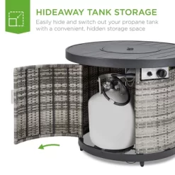 Best Choice Products 32in Round Fire Pit Table, 50,000 BTU Outdoor Wicker Patio Firepit W/ Cover, Tank Holder -Quality Garden Outdoor Store GUEST d23797b1 9c52 4a9d 8a11 b5d6833953e9