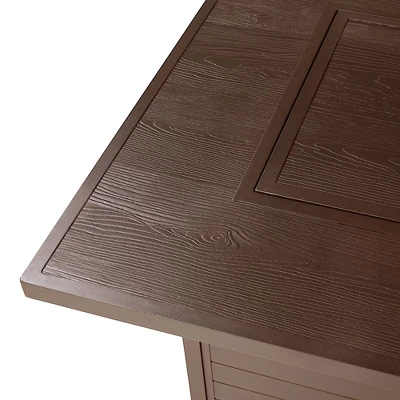 42" Square Aluminum 55000 BTUs Propane Contemporary Fire Table With 2 Covers - Oakland Living 6 42" Square Aluminum 55000 BTUs Propane Contemporary Fire Table With 2 Covers - Oakland Living - Image 6