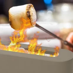 Aoodor Concrete Tabletop Fire Pit Portable Mini Small Tabletop Fireplace Rectangular Brown For Indoor & Outdoor - Bio Ethanol Fuel -Quality Garden Outdoor Store GUEST d346c733 a38d 450e 9ff3 4aa520a38075