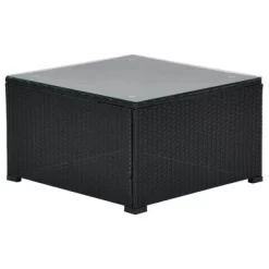 10pc Wicker Patio Sectional Seating Set With Cushion - Black/Beige - GODEER -Quality Garden Outdoor Store GUEST d5a39b35 6a1b 4abd 808d c26ad6b2f351