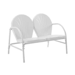 Griffith Outdoor Loveseat - White - Crosley -Quality Garden Outdoor Store GUEST d5cd6fa5 5f24 4cf0 8a1a bceb5ddee7d4