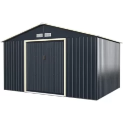Costway Metal Storage Shed For Garden And Tools W/Sliding Double Lockable Doors 18 Costway Metal Storage Shed For Garden And Tools W/Sliding Double Lockable Doors -Quality Garden Outdoor Store GUEST d5d2dcc5 7a8e 4310 b4e0 437e5c455609