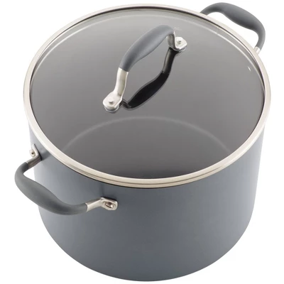 Anolon Advanced Home 10qt Covered Stockpot Moonstone 7 Anolon Advanced Home 10qt Covered Stockpot Moonstone - Image 7