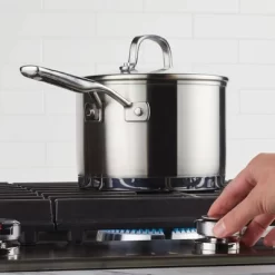 KitchenAid 3qt 3-Ply Blasé Stainless Steel Induction Saucepan With Lid Silver -Quality Garden Outdoor Store GUEST d60f2695 5746 4362 a5aa afbfb27a6927