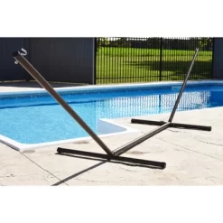 Vivere 15ft 3-Beam Steel Hammock Stand