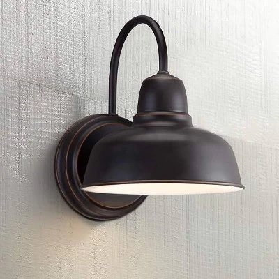 John Timberland Urban Barn Rustic Industrial Farmhouse Outdoor Wall Light Fixtures Set Of 2 Oil Rubbed Bronze Gooseneck Arm 11 1/4" For Post Exterior 8 John Timberland Urban Barn Rustic Industrial Farmhouse Outdoor Wall Light Fixtures Set Of 2 Oil Rubbed Bronze Gooseneck Arm 11 1/4" For Post Exterior - Image 8