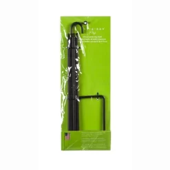 Evergreen Flag Elegant Sturdy Black Metal 4 Piece Garden Flag Stand - 16" Long X 44" High