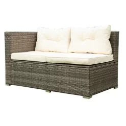 4pc Wicker Patio Seating Set With Cushions - Gray/Beige - GODEER 29 4pc Wicker Patio Seating Set With Cushions - Gray/Beige - GODEER -Quality Garden Outdoor Store GUEST da8642e2 e199 4cb4 91b2 1e3a56962a43 1