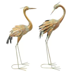 Sunnydaze Decor Sunnydaze Golden Crane Metal Outdoor Elegant Garden Statue - Gold/Blue – 2pc -Quality Garden Outdoor Store GUEST daf3942e 7217 4514 9598 8fe762fb1b29