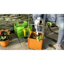 Ultimate Innovations 9.84" Wide 47pc Square Self-Watering Tower With Trellis -Quality Garden Outdoor Store GUEST dc23ba7e 1338 4910 a867 0e88ac17bc40