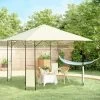 Outsunny 10' X 10' Outdoor Gazebo Canopy Modern Canopy Shelter With Weather Resistant Roof & Steel Frame For Parties, BBQs, & Shade