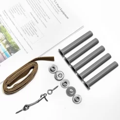 XtremepowerUS 4' X 12' Ft Pool Fence See-Thru 5-Section Pool Fence Long Removable Fence Barrier Pool Mesh Fence, Beige -Quality Garden Outdoor Store GUEST dce98c03 bb9d 45df 9c9d 463542399a96