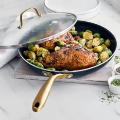 GreenPan Studio 12" Covered Frypan - Black