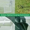 Aoodor 12ft. X 7ft. X 7ft. Outdoor Walk-in Large Tunnel Greenhouse 2 Roll-Up Zipper Door