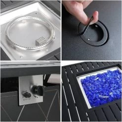 Captiva Designs 7pc Steel & Wicker Outdoor Square Fire Pit Furniture Set With Cushions -Quality Garden Outdoor Store GUEST de64ec9a cc3a 4606 bf8f 5c8b9afcd482