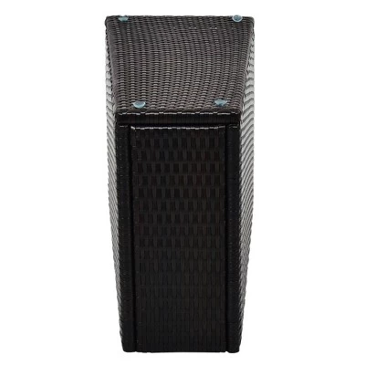 4pc Wicker Half-Moon Patio Set With Cushions - Brown/Beige - GODEER 13 4pc Wicker Half-Moon Patio Set With Cushions - Brown/Beige - GODEER - Image 13