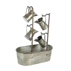 34" Metal Farmhouse Fountain Gray - Olivia & May -Quality Garden Outdoor Store GUEST df5572d0 1f76 4c4a 8822 8a33f7447b1e
