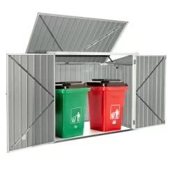 Costway 6x3FT Horizontal Storage Shed 68 Cubic Feet For Garbage Cans Tools Accessories 15 Costway 6x3FT Horizontal Storage Shed 68 Cubic Feet For Garbage Cans Tools Accessories -Quality Garden Outdoor Store GUEST e0a1c66f 61b2 4e83 a4af 5399679dc07a