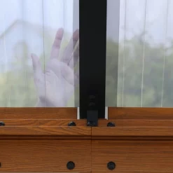 Aoodor Gazebo Polycarbonate Roof, Wooden Print Aluminum Frame With Mosquito Netting And Curtain 18 Aoodor Gazebo Polycarbonate Roof, Wooden Print Aluminum Frame With Mosquito Netting And Curtain -Quality Garden Outdoor Store GUEST e0f55743 00fa 465f bae0 7e6dc264316d