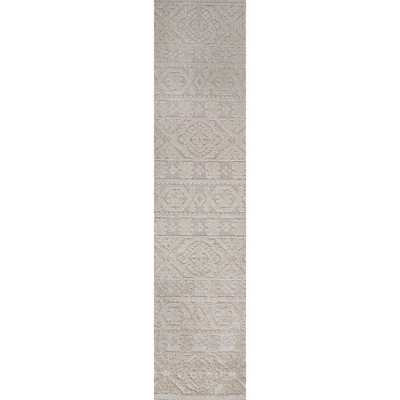 Citta High-Low Pile Mediterranean Tile Indoor/Outdoor Area Rug - JONATHAN Y 1 Citta High-Low Pile Mediterranean Tile Indoor/Outdoor Area Rug - JONATHAN Y