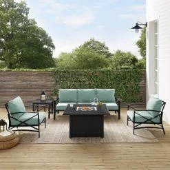 Kaplan 5pc Outdoor Sofa Set With Fire Table - Mist - Crosley 18 Kaplan 5pc Outdoor Sofa Set With Fire Table - Mist - Crosley -Quality Garden Outdoor Store GUEST e437cd9f 8df3 4376 9d27 b34b7d2c3496