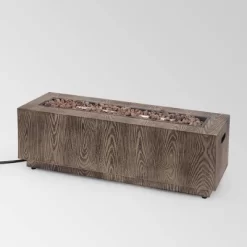 Wellington 48" Rectangular Iron Gas Fire Pit With Tank Holder - Brown - Christopher Knight Home 24 Wellington 48" Rectangular Iron Gas Fire Pit With Tank Holder - Brown - Christopher Knight Home -Quality Garden Outdoor Store GUEST e450a4bd 2e52 4b10 99bc 1915ddbecb11