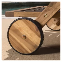 Riviera Acacia Wood Patio Bar Cart With Tray - Natural - Christopher Knight Home -Quality Garden Outdoor Store GUEST e55bcebb 391d 40dd 9dc5 ef460ba412ae